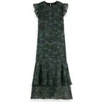 Scotch & Soda Flounce ärmelloses Midikleid