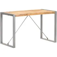 vidaXL Esstisch 120x60x75 cm Raues Mango-Massivholz