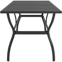 vidaXL Gartentisch Anthrazit 190x80x72 cm Stahl