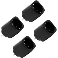 Shelly Plug M Gen3 Black Smarter Zwischenstecker BT WLAN 4er Set schwarz