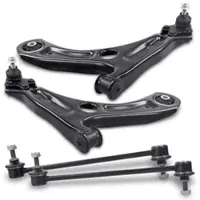 BESTPRICE 2x Querlenker + 2x Koppelstangen vorne [Hersteller-Nr. 40391340] für Seat, VW, Skoda
