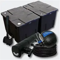Helloshop26 Kit Teichfilter Biofilter 60 000l UVC 72 Watt Pumpe Brunnen 4216516