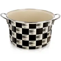 Orion Emaillierter Topf SCHACHBRETT 26 cm, 6,5 l