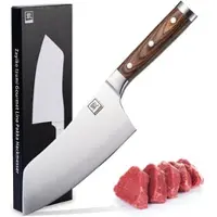 Zayiko Blockmesser 19,00 cm Klinge Profi Kochmesser aus deutschem Stahl mit Pakkaholzgriff und Geschenkbox Serie IZUMI