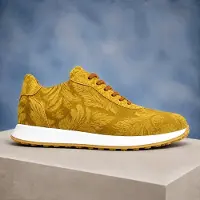 Lureaux Golden Velvet Paisley Runners - - Schöne bunte Schuhe - Einzigartiger Druck - Herren