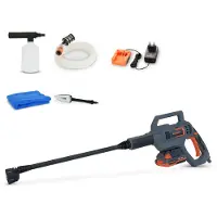 FUXTEC 20V Akku Hochdruckreiniger FX-E1HDR20 SET mit 1 x Akku 2Ah, 1 x Ladegerät 1A