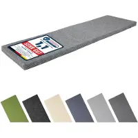 Garronda Bankauflage 120x40 cm ca. 4 cm dick Sitzkissen Outdoor für Gartenbank und Hollywoodschaukel Polster Auflage für Sitzbank wasserabweisend UV-beständig mit Bändern GD-0220 Grau