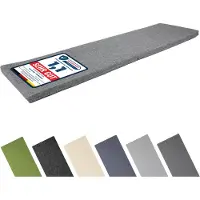 Garronda Bankauflage 150x40 cm ca. 4 cm dick Sitzkissen Outdoor für Gartenbank und Hollywoodschaukel Polster Auflage für Sitzbank wasserabweisend UV-beständig mit Bändern GD-0220 Grau