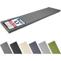 Garronda Bankauflage 150x40 cm ca. 4 cm dick Sitzkissen Outdoor für Gartenbank und Hollywoodschaukel Polster Auflage für Sitzbank wasserabweisend UV-beständig mit Bändern GD-0220 Graphit