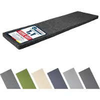 Garronda Bankauflage 1400x4 cm ca. 4 cm dick Sitzkissen Outdoor für Gartenbank und Hollywoodschaukel Polster Auflage für Sitzbank wasserabweisend UV-beständig mit Bändern GD-0220 Schwarz