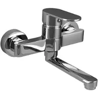 Aquanello Casa Einhebel-Küchenwandarmatur Chrom mit Auslauf 15 cm CR-1415-CS