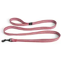 HAY - Dogs Leash Flat - S/M - Red and white stripe