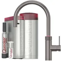 Quooker Flex Round COMBI CUBE Gunmetal *7 Jahre Garantie & CUBE Filter Starter Paket* FXRGME COMBI CUBE2