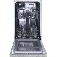 Heinner HDW-BIM45510E++, Voll integriert, Single (45 cm breit), Berührung, LED, 2 Korb/Körbe, höher