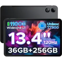 Doogee U13 Pro – Tablet, Android 16, 13,4 Zoll, 36 (6+30) GB + 256 GB, 120 Hz, 11.000 mAh/18 W, Gemini AI, Widevine L1, 8 MP + 13 MP Kamera