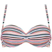 Naturana Badmode Gemoldefer Bikini BH Dames | Grösse: 42B | Farbe: Weiß/Schwarz