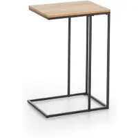 Ebuy24 Karin Couchtisch Servierwagen schwarz, Eiche Nachbildung.