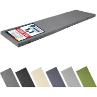 Garronda Bankauflage 1400x4 cm ca. 4 cm dick Sitzkissen Outdoor für Gartenbank und Hollywoodschaukel Polster Auflage für Sitzbank wasserabweisend UV-beständig mit Bändern GD-0220 Graphit