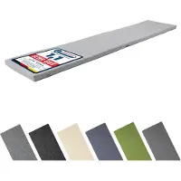 Garronda Bankauflage 180x40 cm ca. 4 cm dick Sitzkissen Outdoor für Gartenbank und Hollywoodschaukel Polster Auflage für Sitzbank wasserabweisend UV-beständig mit Bändern GD-0220 Hellgrau