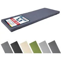 Garronda Bankauflage 100x40 cm ca. 4 cm dick Sitzkissen Outdoor für Gartenbank und Hollywoodschaukel Polster Auflage für Sitzbank wasserabweisend UV-beständig mit Bändern GD-0220 Marineblau