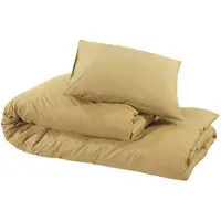 vidaXL Bettwäsche-Set Taupe 135x200 cm Baumwolle