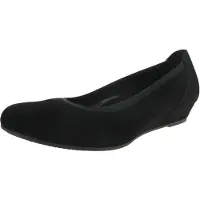 Gabor Damen Keilpumps aus schwarzem Rauleder, Größe 43, Absatzhöhe ca. 3,5 cm