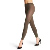Falke Feinstrumpfleggings "Cotton Touch", Damen, Gr. S/M, grün (military (7826)), Obermaterial: 57% Baumwolle CO. 38% Polyamid PA. 5% Elasthan EL., Strumpfhosen Feinstrumpfleggings