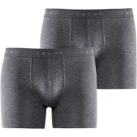 Falke Boxer "Daily Comfort", Herren, Gr. L, 2 Stk., grau (dunkelgrau, heather (3278)), Obermaterial: 96% Baumwolle CO. 4% Elasthan EL., Unterhosen Boxer