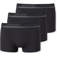 Schiesser Boxer "Uncover Cotton" Logo-Bund, elastisch, ohne Eingriff, perfekter Sitz