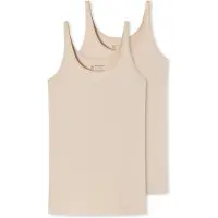 Schiesser Unterhemd 174389 Damen Sand (2er-Pack)-Größe 46