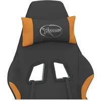 vidaXL Gaming-Stuhl Schwarz und Orange Stoff