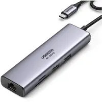 UGREEN USB-C to 2*USB3.0+HDMI+RJ 45+SD&TF+PD port Hub