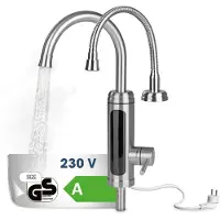 DS Produkte Küchenarmatur mit integriertem Durchlauferhitzer Maxxmee edelstahl 4974