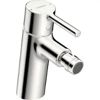 Hansa HANSAVANTIS Bidetbatterie, Ausladung 113 mm, mit Ablaufgarnitur, Pinhebel, chrom, 52432267