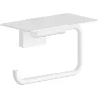Hansgrohe AddStoris S Toilettenpapierhalter 41789700 mit Ablage, matt weiß