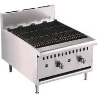 CombiSteel Gasgrill 18 kW als Tischgerät, 615 mm breit, 800 mm tief, 590 mm hoch