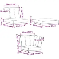 vidaXL Outdoor-Sofagarnitur 8 stk. Natur und Beige