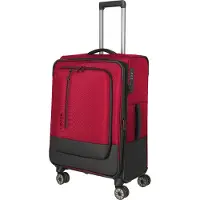 Travelite Weichgepäck-Trolley "CROSSLITE Reisekoffer Weichgepäck" 61 l 4 Rollen Koffer, mit TSA-Schloss, wasserabweisendes Material