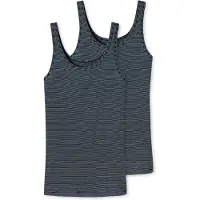 Schiesser Tanktop Damen 162896 Modal Essentials Night Blue (2er Set)-XXXL