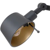 LUCANDE Tischleuchte Silka, 93 cm, schwarz, verstellbar, E27