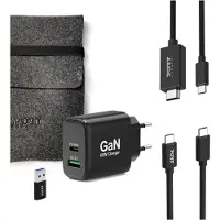Port Designs PC-Netzteil – – 4-in-1-Pack – GaN-Ladegerät – 65 W