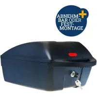 Filmer Top-Case Fahrradkoffer Schwarz