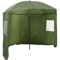 vidaXL Angel-Regenschirm Gelb-Armee 220 x 185 cm Oxford-Polyester