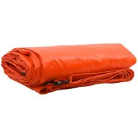 vidaXL Plane 650g / m² Orange 4 x 8 m Canvas mit PVC-Beschichtung
