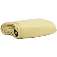 vidaXL Plane 650g / m² Beige 4 x 4 m Canvas mit PVC-Beschichtung