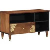 vidaXL TV-Schränk Honigbraun 80 x 33 x 46 cm Massivholz Mango