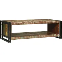 vidaXL Couchtisch 120 x 50 x 38 cm Massives upgecyceltes Holz