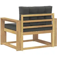 vidaXL Outdoor Mittelsofa Polyester Weiß