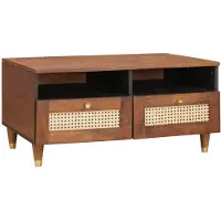 vidaXL Couchtisch 80 x 54 x 40 cm Massivholz Mango
