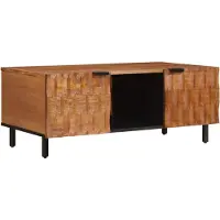 vidaXL Couchtisch Braun 100 x 54 x 40 cm Massivholz Mango